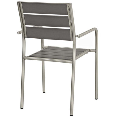 Shore Seven-Piece Outdoor Patio Aluminum Dining Set