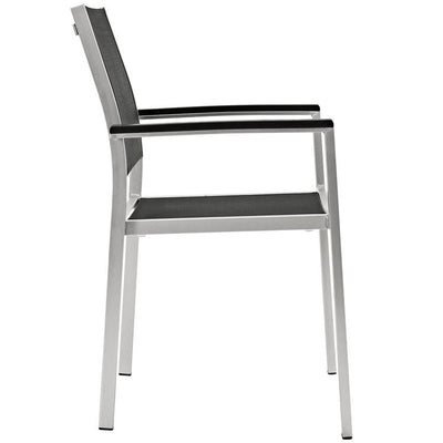 Shore Seven-Piece Outdoor Patio Aluminum Dining Set