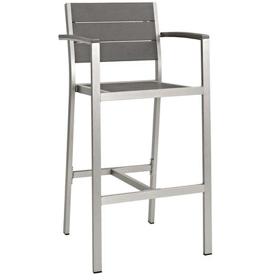 Shore Three-Piece Outdoor Patio Aluminum Outdoor Pub Dining Set