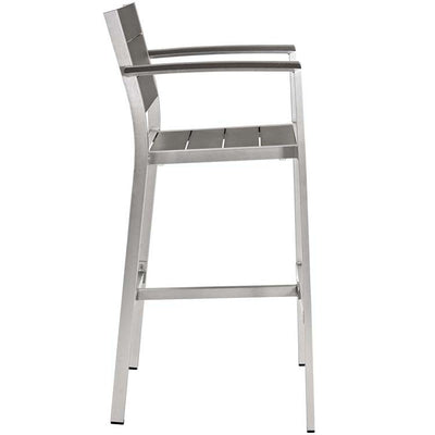 Shore Three-Piece Outdoor Patio Aluminum Outdoor Pub Dining Set