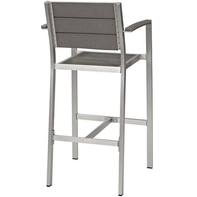 Shore Three-Piece Outdoor Patio Aluminum Outdoor Pub Dining Set