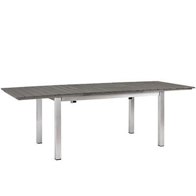 Shore Seven-Piece Outdoor Patio Aluminum Outdoor Dining Set