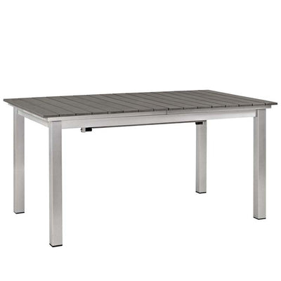 Shore Seven-Piece Outdoor Patio Aluminum Outdoor Dining Set