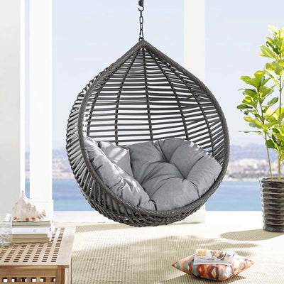 Garner Teardrop Outdoor Patio Swing Chair with Stand