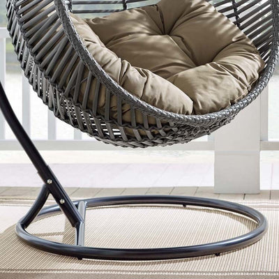 Garner Teardrop Outdoor Patio Swing Chair with Stand