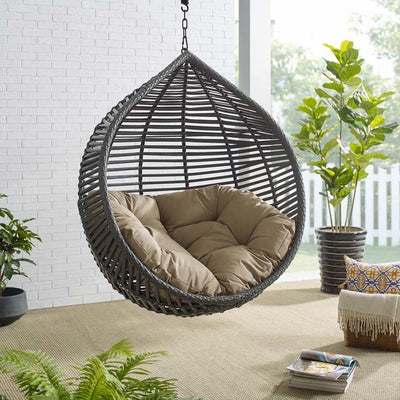 Garner Teardrop Outdoor Patio Swing Chair with Stand