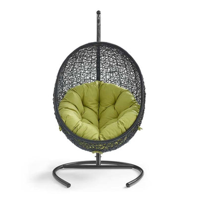 Encase Outdoor Patio Swing Lounge Chair with Stand