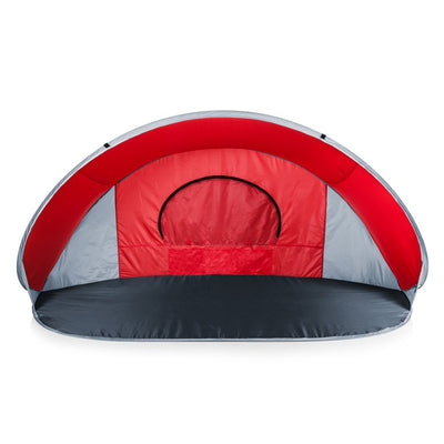Manta Portable Sun Shelter, Red with Gray Trim