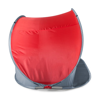 Manta Portable Sun Shelter, Red with Gray Trim
