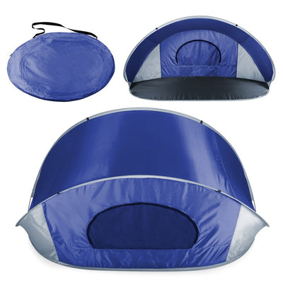 Manta Portable Sun Shelter, Blue with Gray Trim