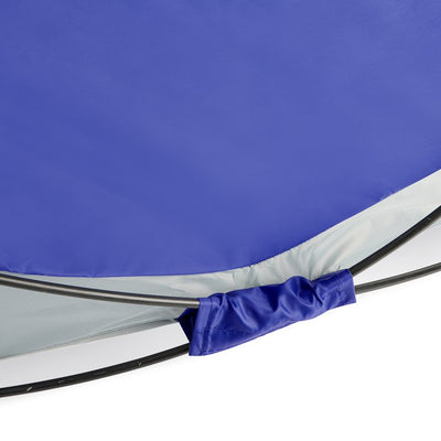 Manta Portable Sun Shelter, Blue with Gray Trim
