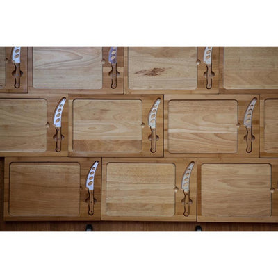 Icon Glass Top Serving Tray and Knife Set