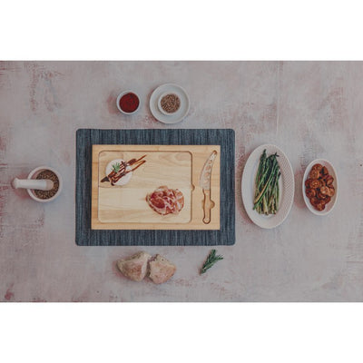 Icon Glass Top Serving Tray and Knife Set