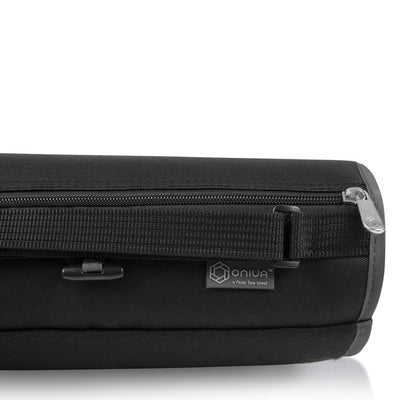 Blanket Tote Outdoor Picnic Blanket, Black with Black Lining