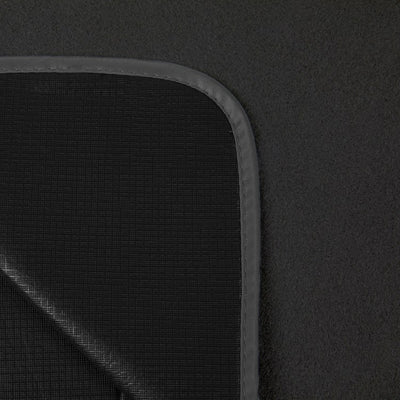 Blanket Tote Outdoor Picnic Blanket, Black with Black Lining