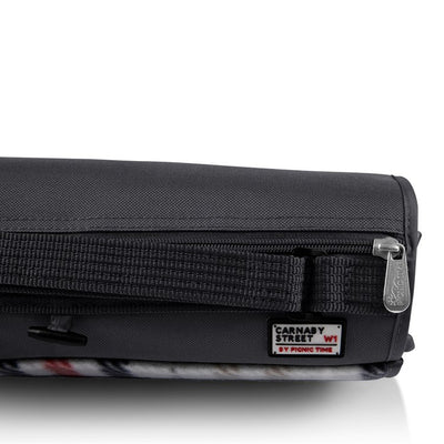 Blanket Tote XL Outdoor Picnic Blanket, Carnaby Street Collection with Black Lining
