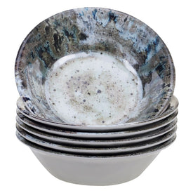 Radiance 7.5" x 2" Melamine Cream All-Purpose Bowls Set of 6