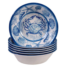 Oceanic 7.5" x 2" Melamine All-Purpose Bowls Set of 6