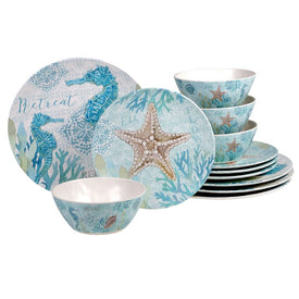 Beachcomber Twelve-Piece Dinnerware Set