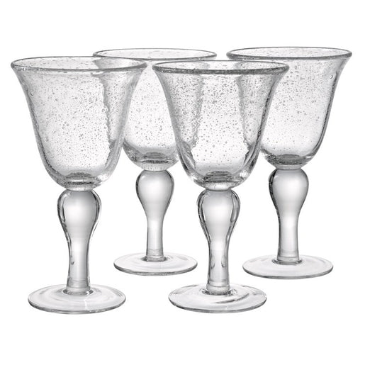 Iris 14 Oz Goblets Set of 4 - Clear