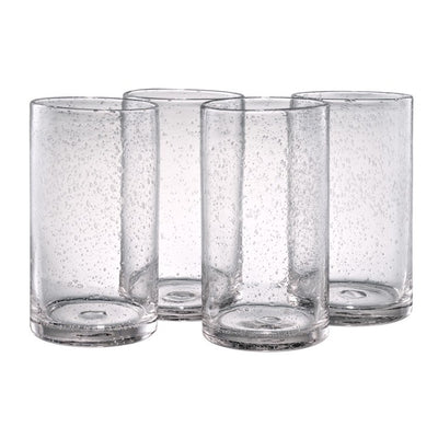 Iris 17 Oz Highball Glasses Set of 4 - Clear