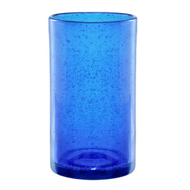 Iris 17 Oz Highball Glasses Set of 4 - Cobalt Blue