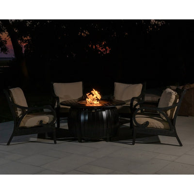 Grand Cooper Aluminum Round Liquid Propane Gas Fire Pit