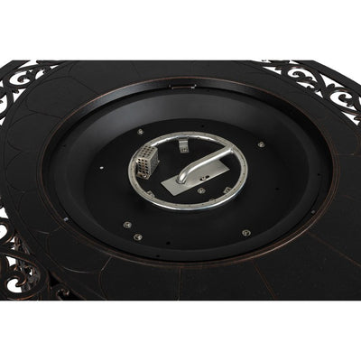 Toulon Oval Aluminum Liquid Propane Gas Fire Pit