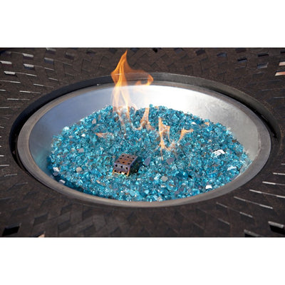 Bahama Blue Reflective Fire Glass