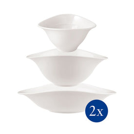 Vapiano Pasta, Salad, and Soup Bowls Set of 6 (2 of Each)