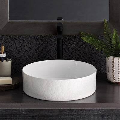 Positano 16" Vessel Sink in Bianco