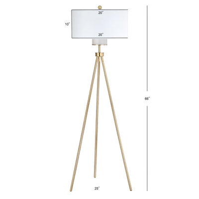 Enrica Single-Light Floor Lamp - Brass/Gold