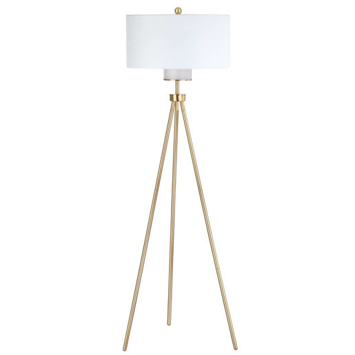 Enrica Single-Light Floor Lamp - Brass/Gold