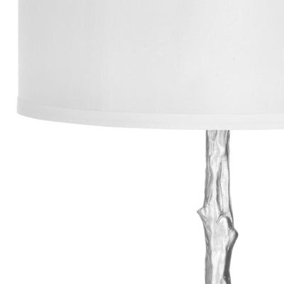 Silver Single-Light Branch Floor Lamp - Silver
