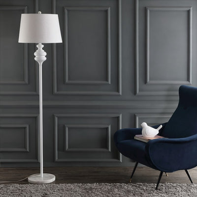 Torc Single-Light Floor Lamp - White