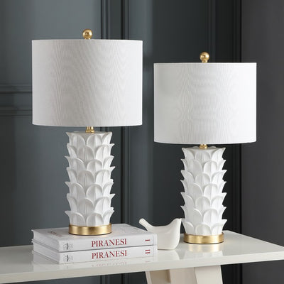 Nico Two-Light Table Lamps Set of 2 - White/Gold