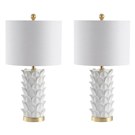 Nico Two-Light Table Lamps Set of 2 - White/Gold