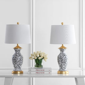 Kaeden Single-Light Table Lamps Set of 2 - Black/White