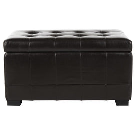 Small Manhattan Storage Bench - Brown/Black