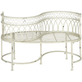 Lara Kissing Bench - Antique White