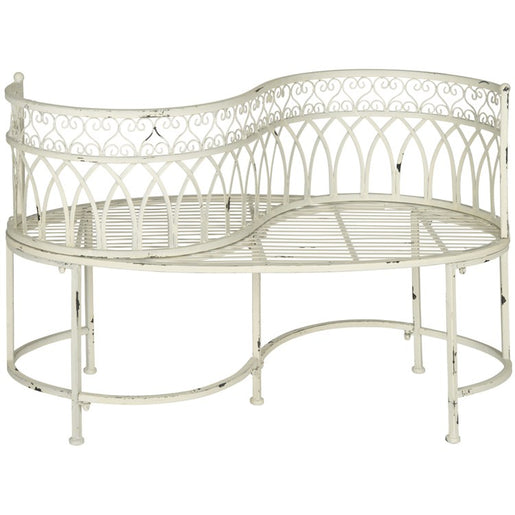 Lara Kissing Bench - Antique White