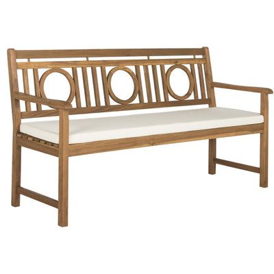 Montclair Three-Seat Bench - Natural/Beige