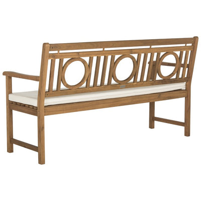 Montclair Three-Seat Bench - Natural/Beige