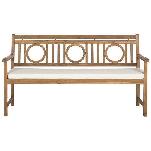 Montclair Three-Seat Bench - Natural/Beige