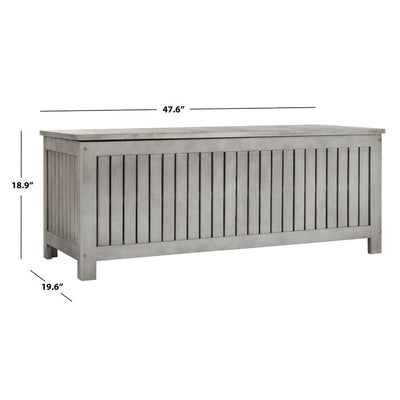 Abri 47.63" L Cushion Storage Box - Gray Wash