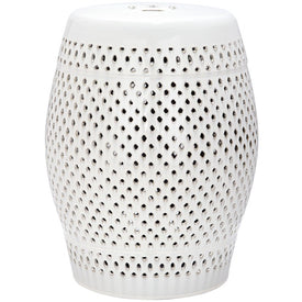 Diamond Garden Stool - Cream