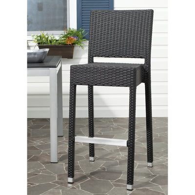 Bethel Indoor/Outdoor Bar Stool - Black