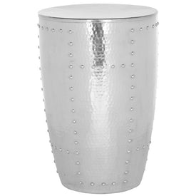 Hammersmith Metal Table Stool - Silver