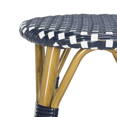 Kelsey Indoor/Outdoor Bar Stool - Navy/White