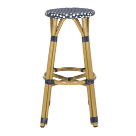 Kelsey Indoor/Outdoor Bar Stool - Navy/White